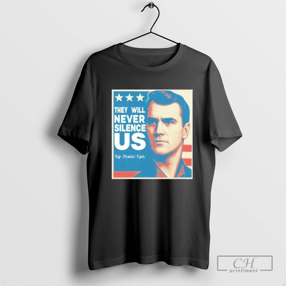 They Will Never Silence Us Rip Charlie Kirk T Shirt