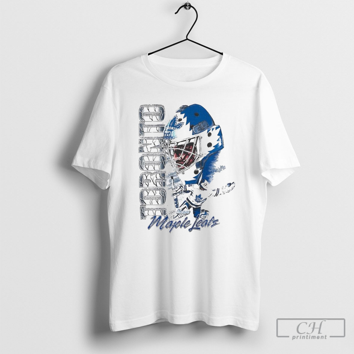 Toronto Maple Leafs Ovo X Nhl Heather Gray Retro Graphic Shirt