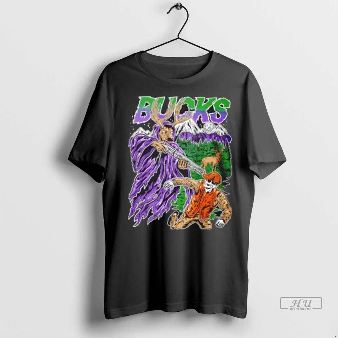 Trending Milwaukee Bucks Got The Gun Halloween Skeleton T Shirt Sweatshirt