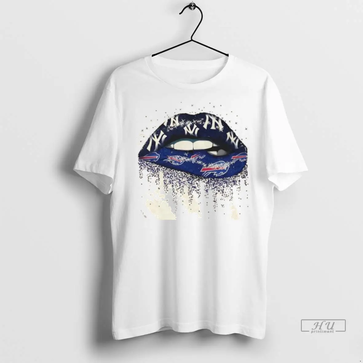 Trending New York Yankees X Buffalo Bills Lips T Shirt Sweatshirt