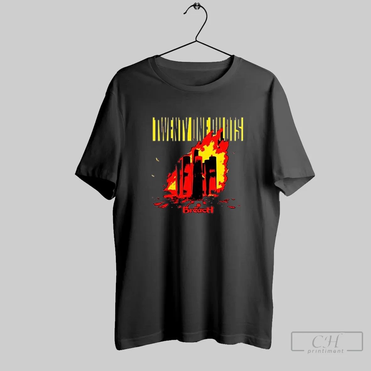 Twenty One Pilots Trench Album Breach Burning Buildings T Shirt Shirt