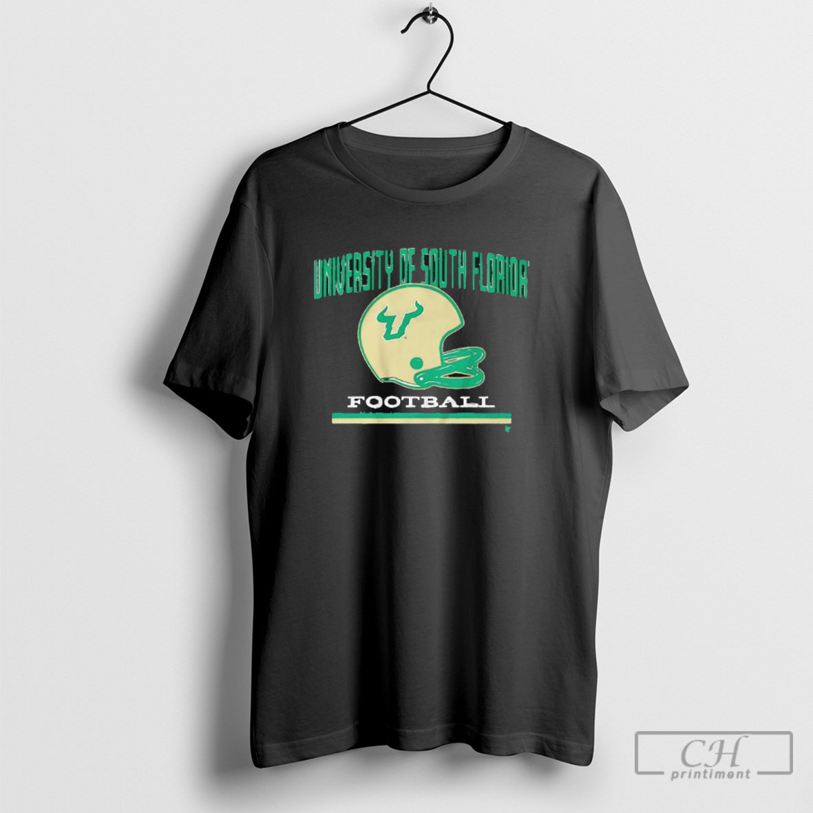 Usf Bulls University Of South Florida Football Helmet Logo Shirt Sweater