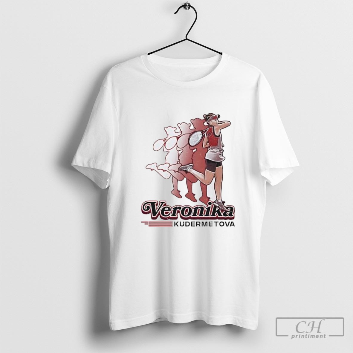 Veronika Kudermetova Retro Tennis Shirt Sweater