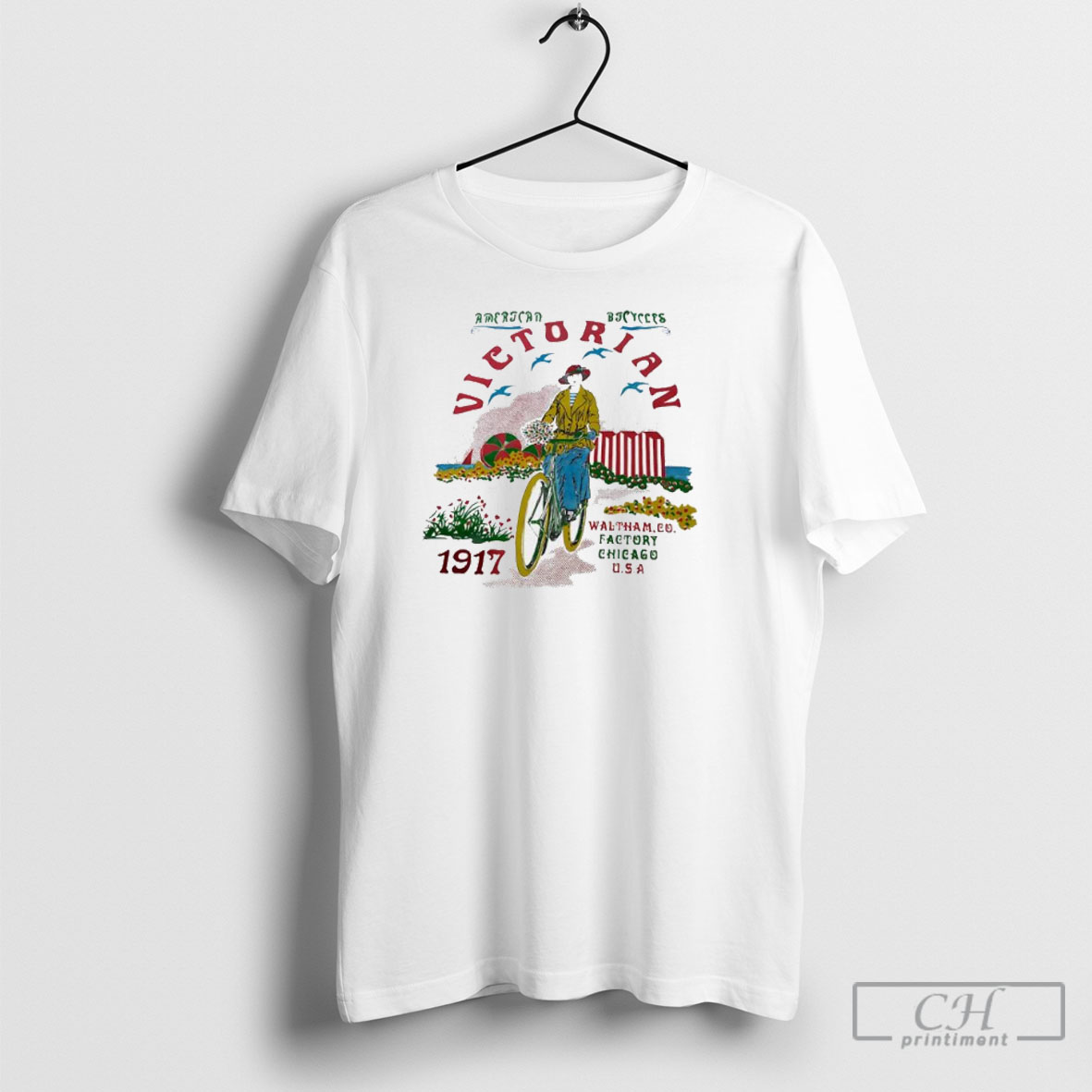 Victorian American Bicycles 1917 Shirt Tee Hoodie