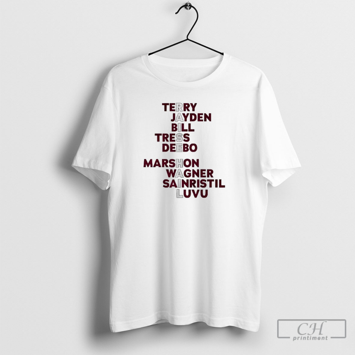 Washington Commanders Nfl Raise Hail Names Football Player Shirt