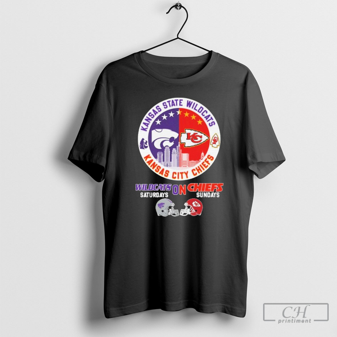 Wildcats Saturdays On Chiefs Sundays City Vintage T Shirt
