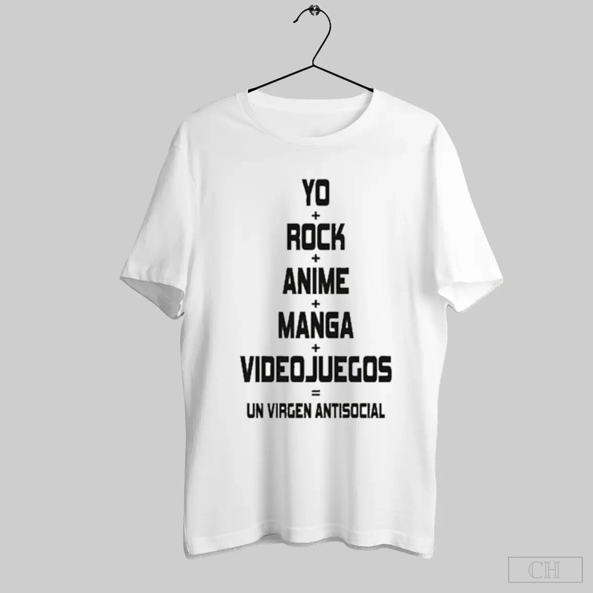 Yo Rock Anime Manga Video Juegos Un Virgen Antisocial T Shirt