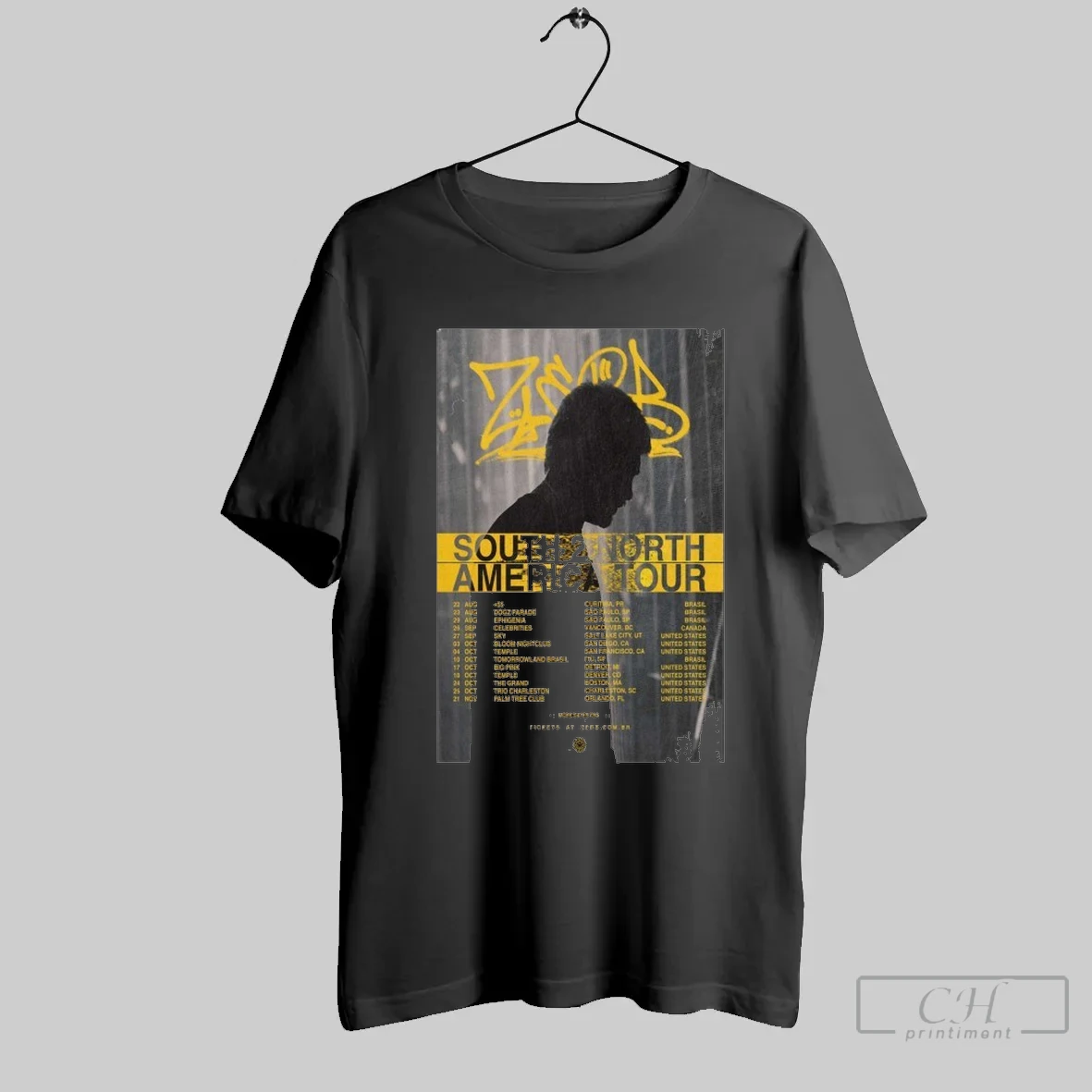 Zerb South 2 North America Fall Tour 2025 Dates T Shirt Shirt