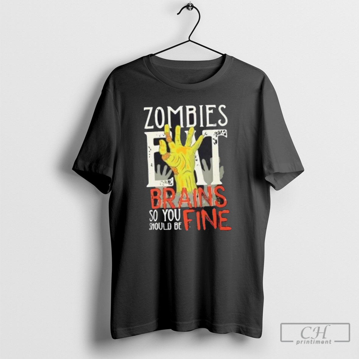 Zombies Eat Brains Horror Humor Shirt Sweater