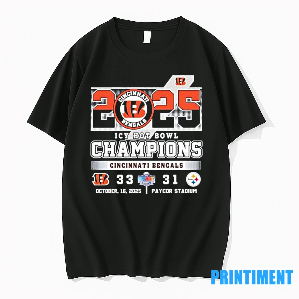 2025 Cincinnati Bengals Icy Hot Bowl Champions Tshirts Sweater Hoodie
