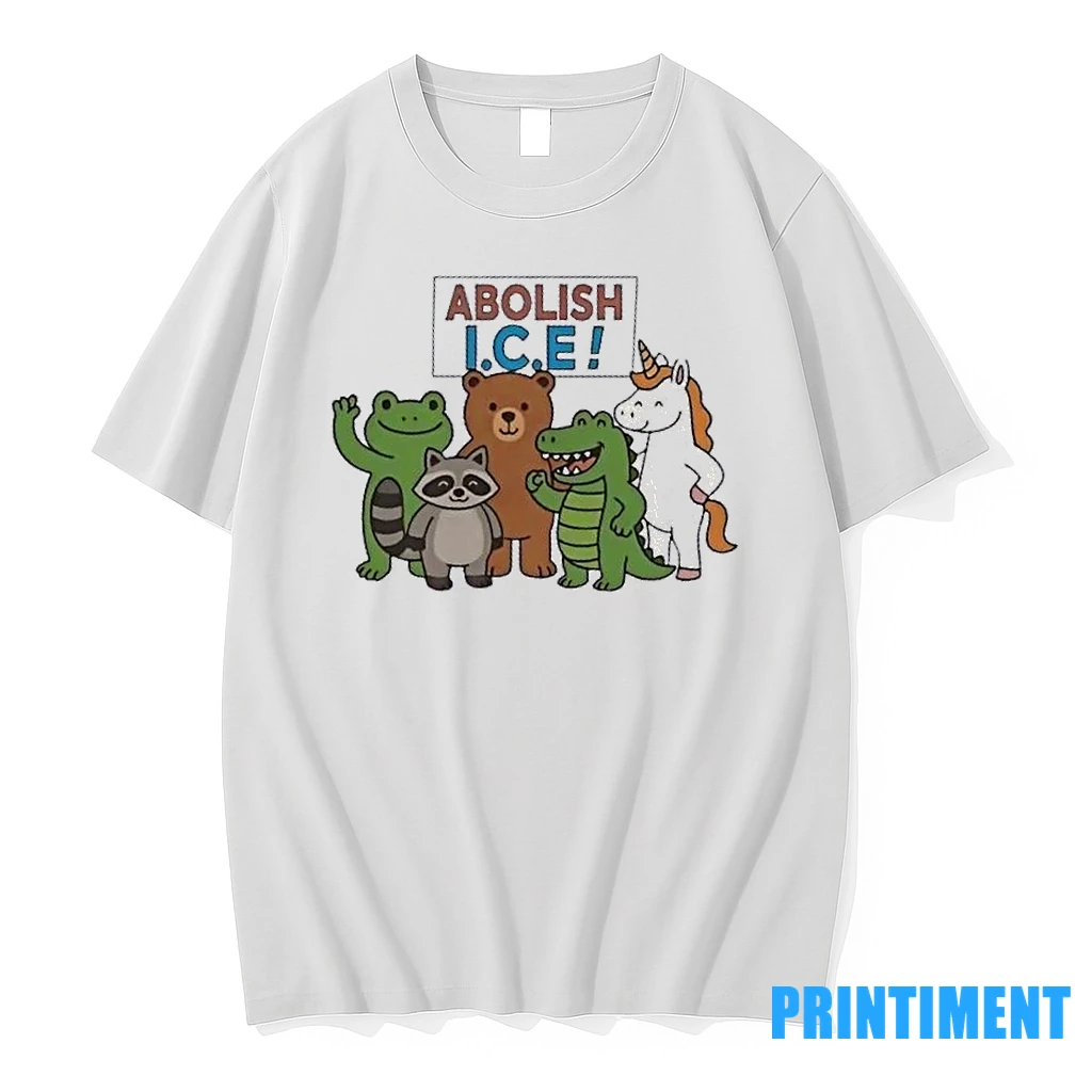 Abolish Ice Frog Unicorn Raccoon Bear Dinosaur Animals Tshirts Sweater Hoodie