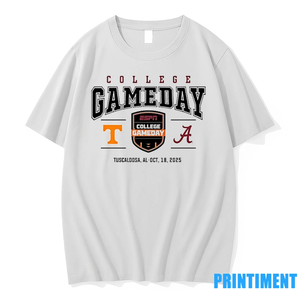 Alabama Vs Tennessee 2025 College Gameday Tuscaloosa Al Tshirts Sweater Hoodie