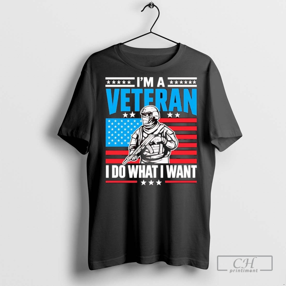 American Im A Veteran I Do What I Want T Shirts