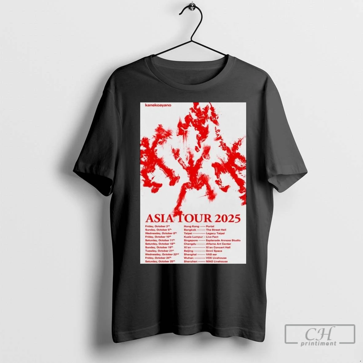 Kaneko Ayano 2024ツアーTシャツ Official Kaneko Ayano Asia Tour