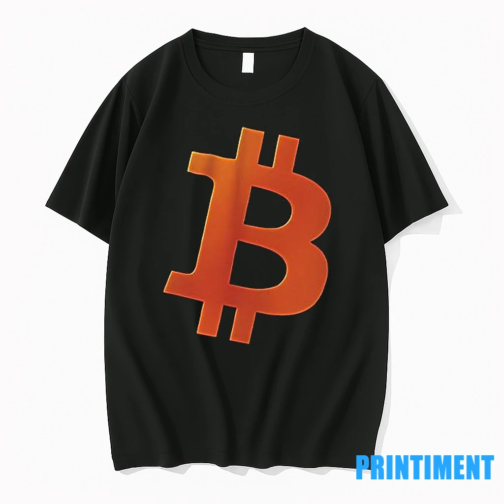 Bitcoin Cosmic Orange Color Logo Tshirts Sweater Hoodie