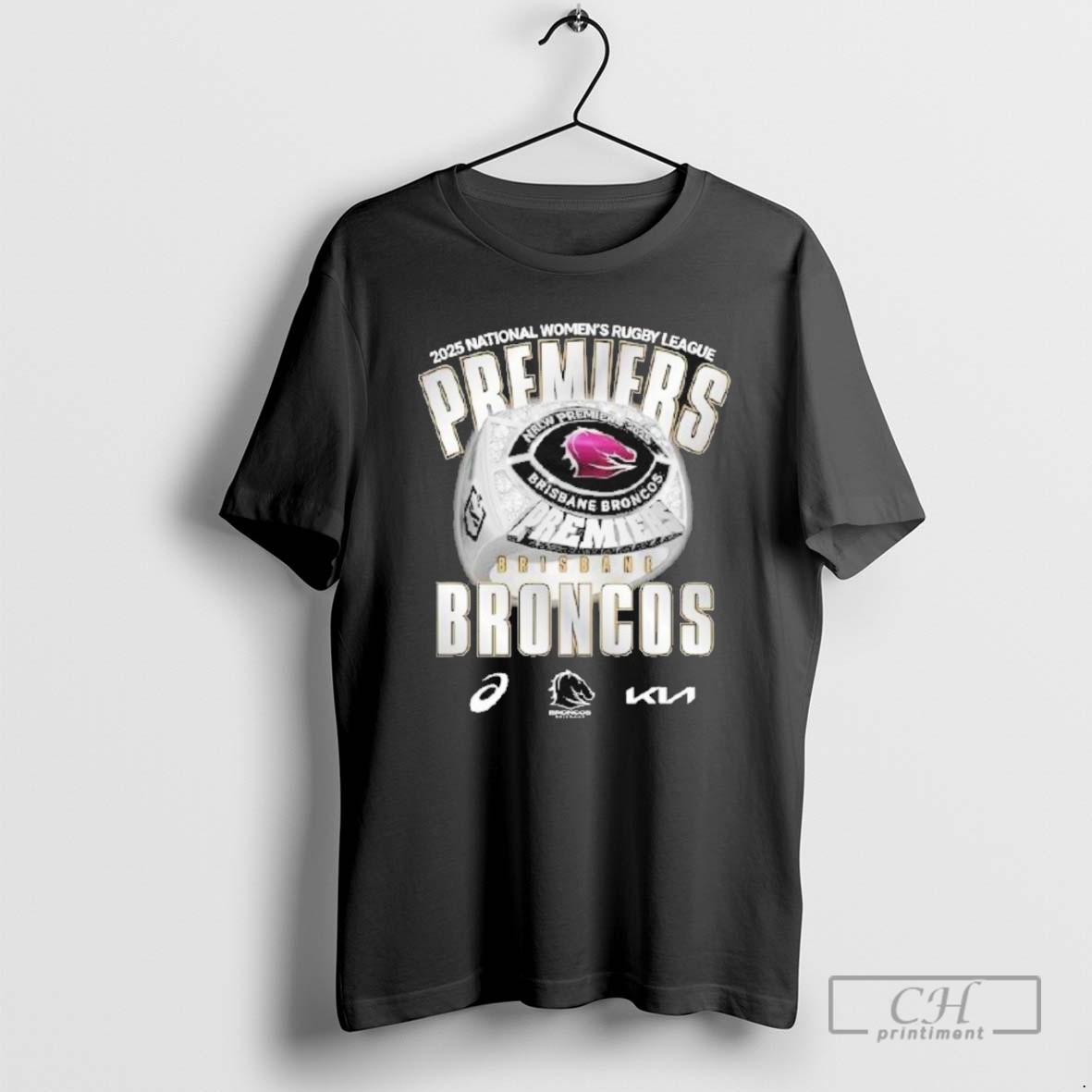 Brisbane Broncos 2025 Nrlw Premiers T Shirts
