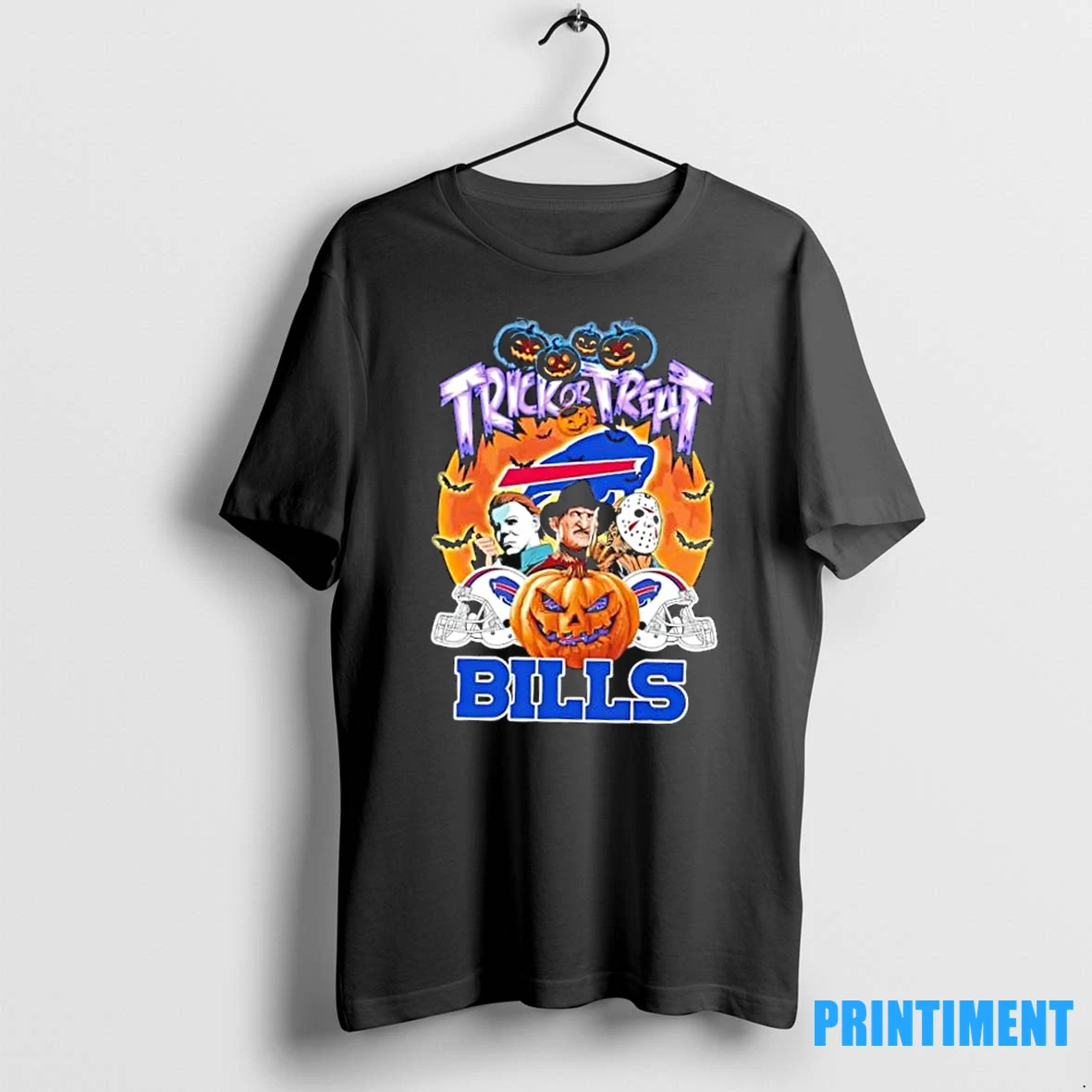 Buffalo Bills Football Trick Or Treat Horror Movies Halloween Tshirts Sweater Hoodie