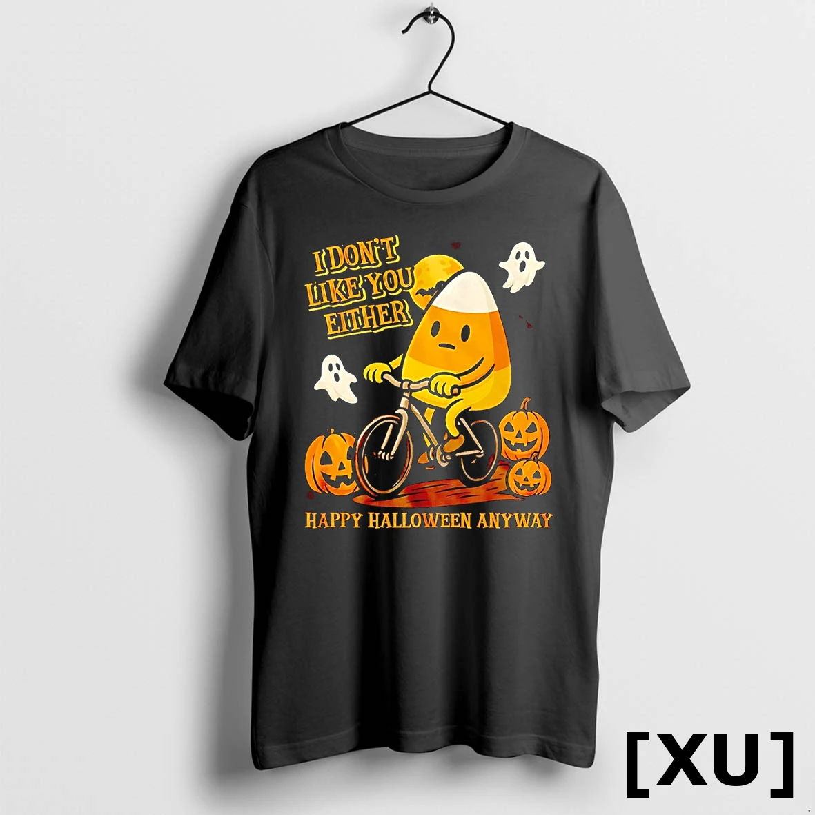 Candy Corn I Dont Like You Either Happy Halloween Anyway Tshirts Sweater Hoodie