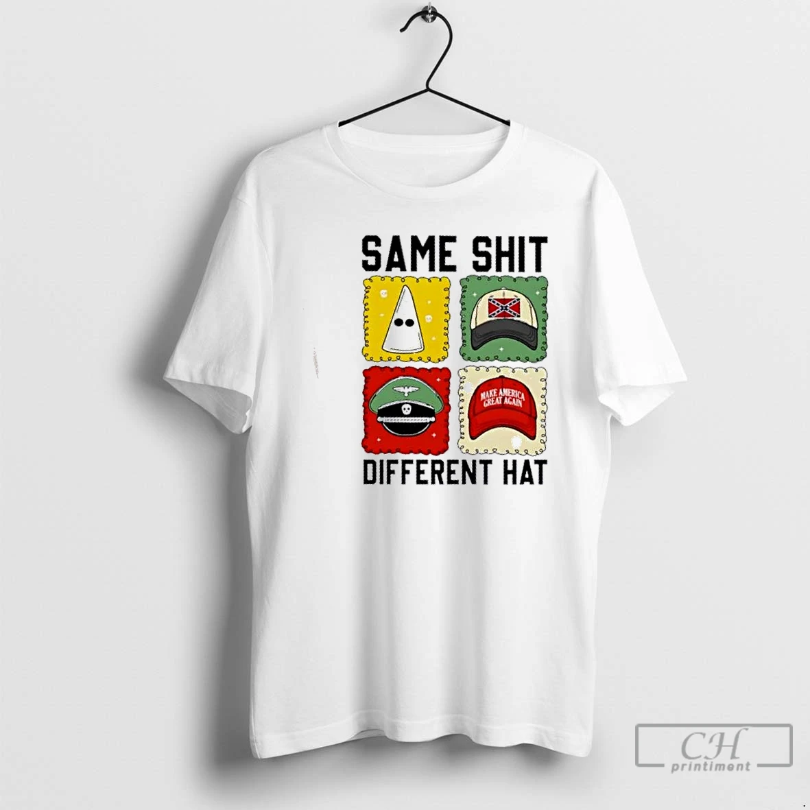 Classic 2025 America Same Shit Different Maga Red Hat T Shirts Hoodie 2