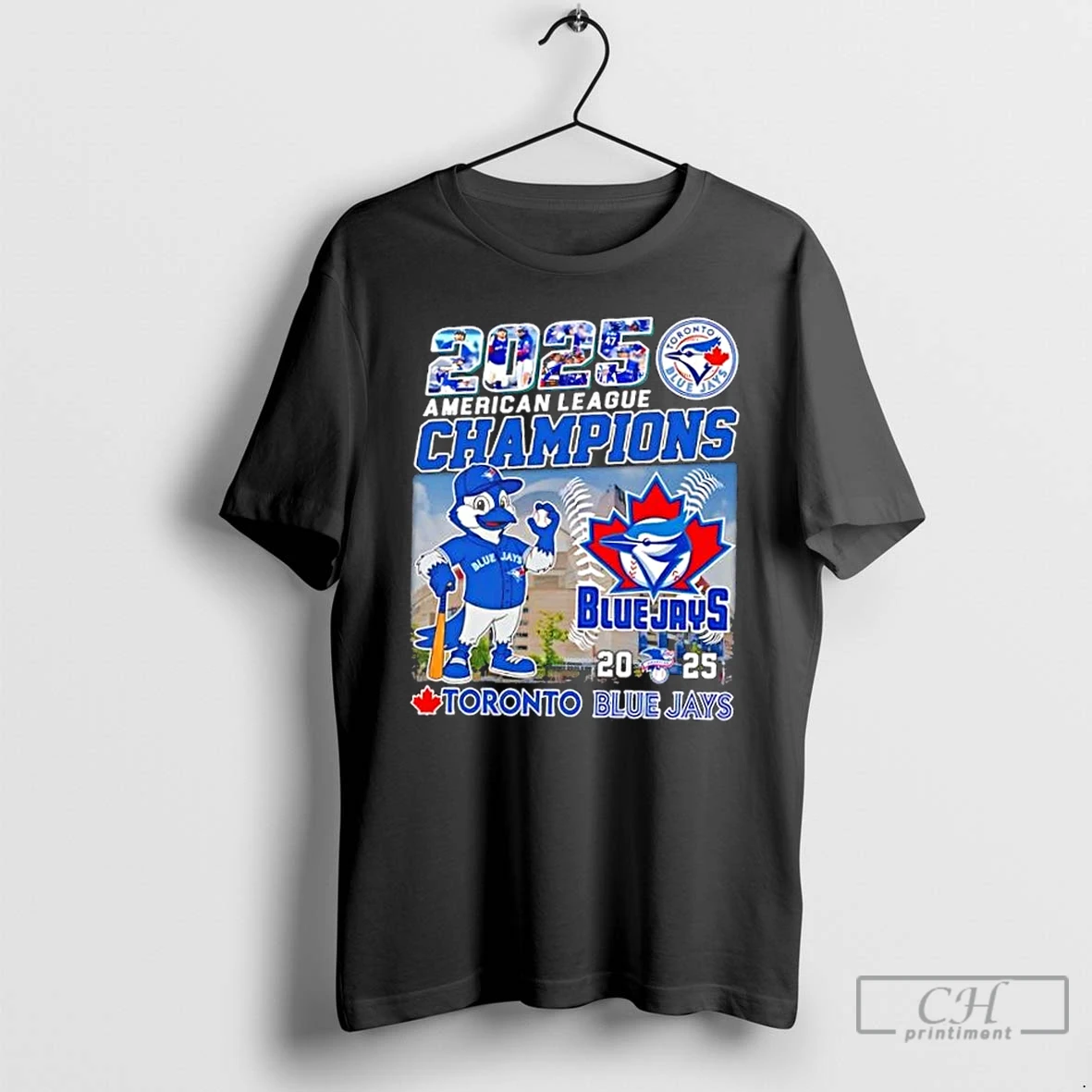 Classic 2025 American League Champions Baseball Mascot Toronto Blue Jay Stadium T Shirts Hoodie