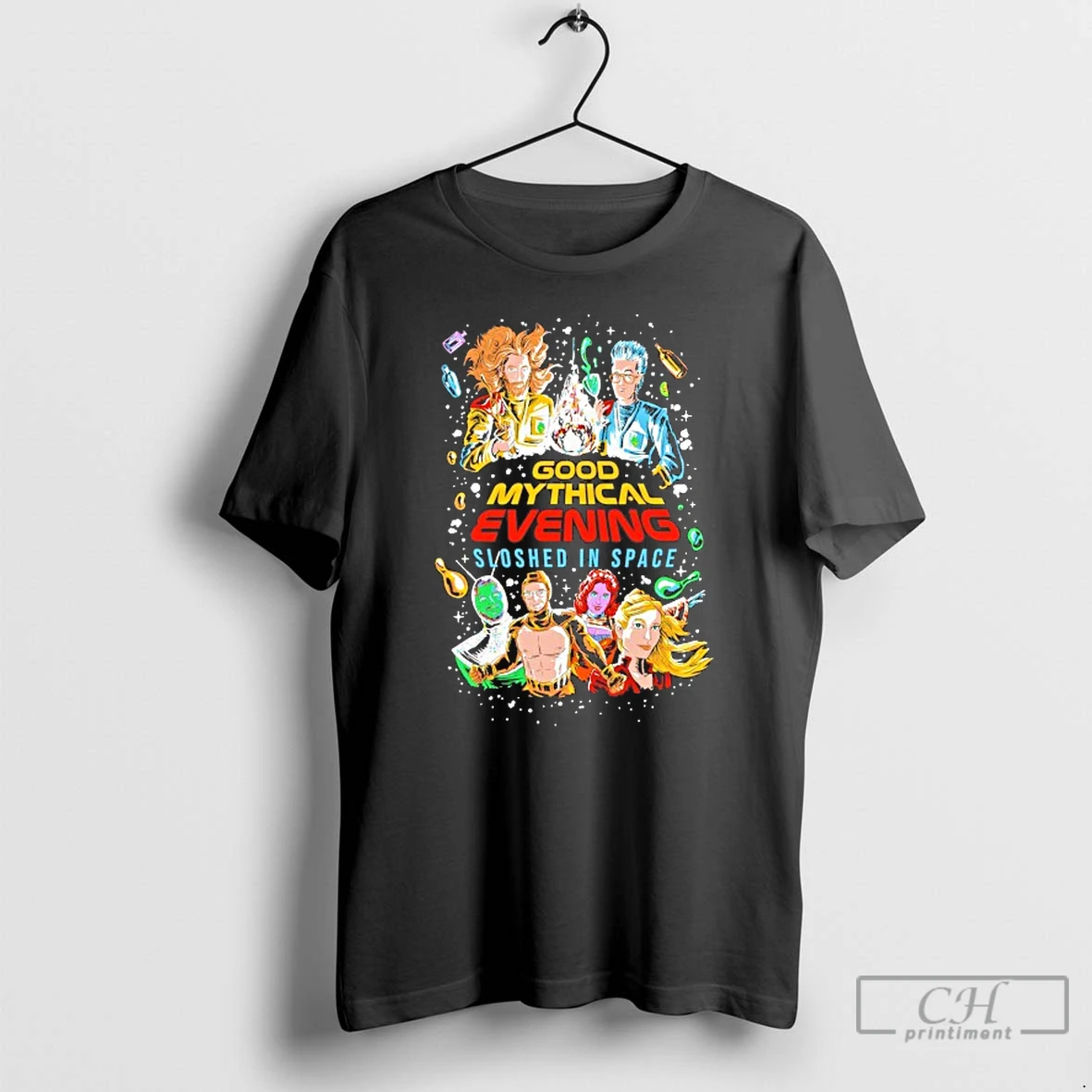 Classic 2025 Good Mythical Evening Sloshed In Space T Shirts Hoodie