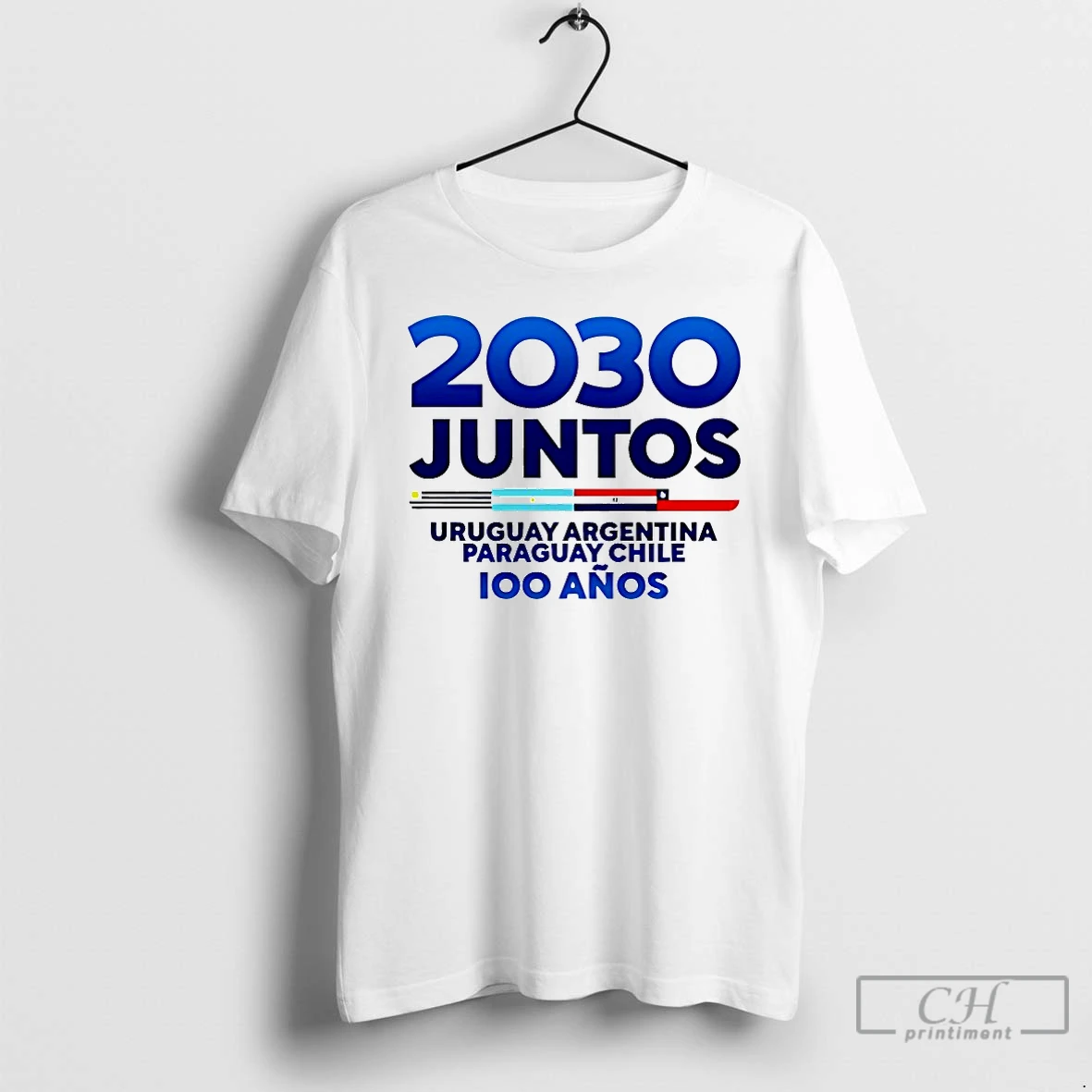 Classic 2030 Juntos Uruguay Argentina Paraguay Chile T Shirts Hoodie