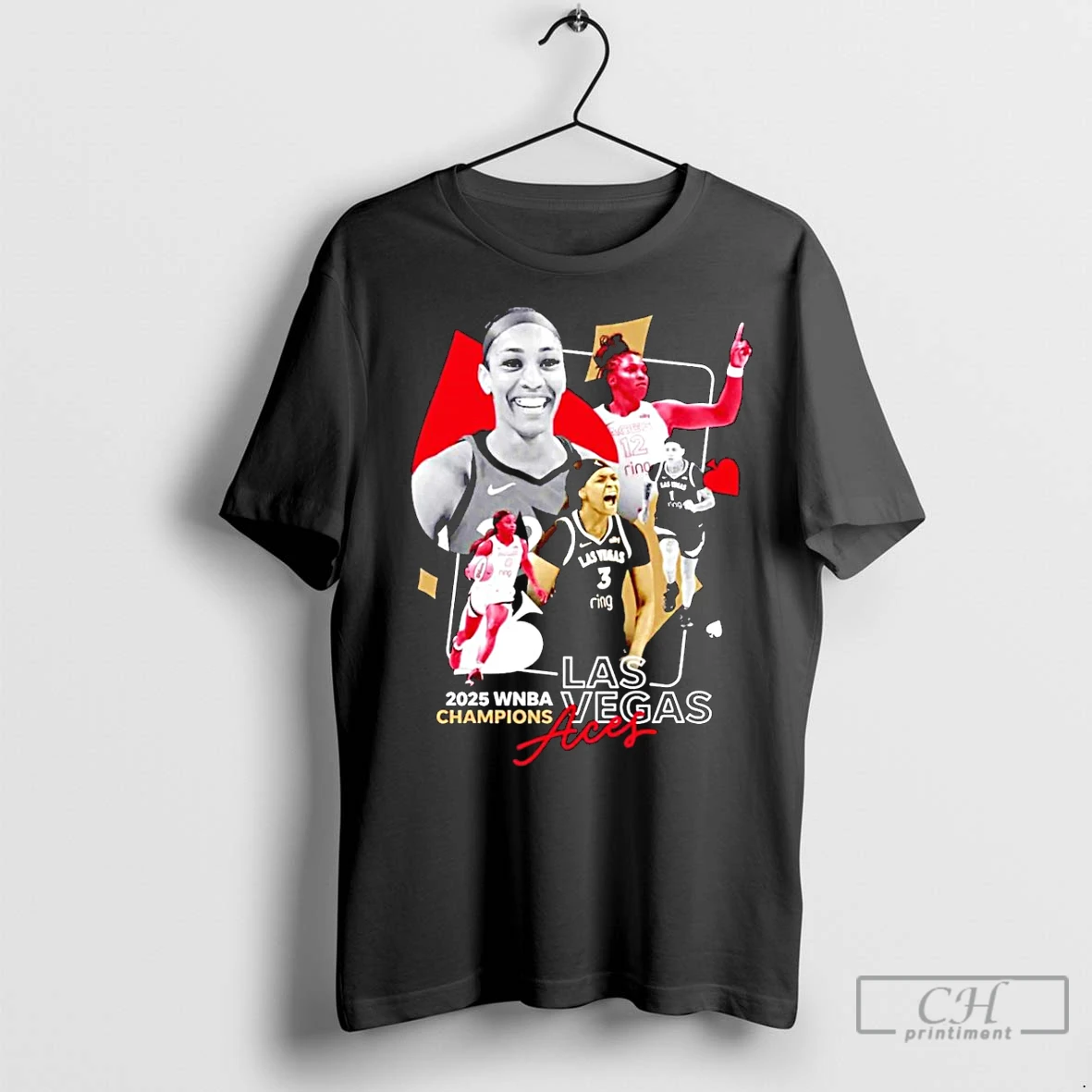 Classic Aja Wilson Las Vegas Aces 2025 Wnba Champions T Shirt