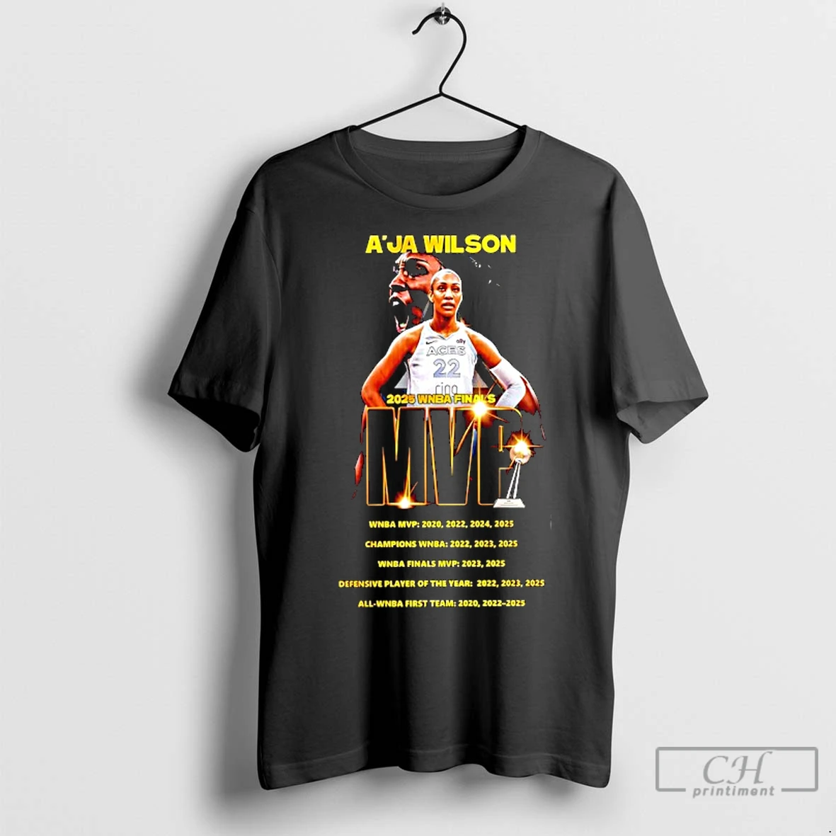 Classic Aja Wilson Las Vegas Aces 2025 Wnba Finals Mvp T Shirt