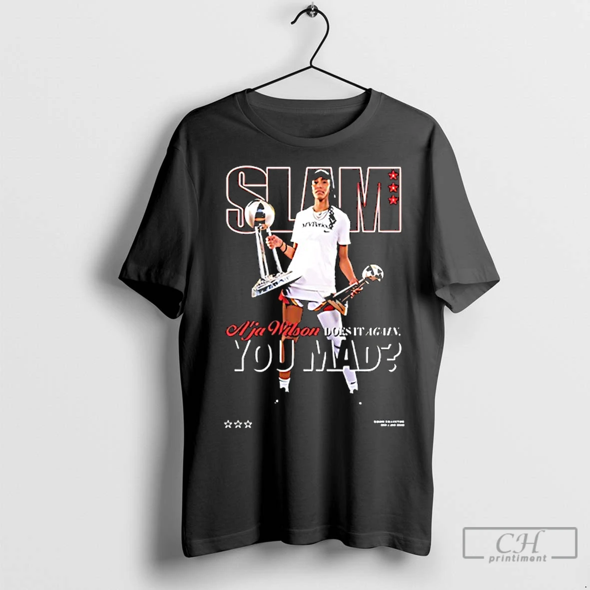 Classic Aja Wilson Slam Las Vegas Aces Does It Again You Mad T Shirt