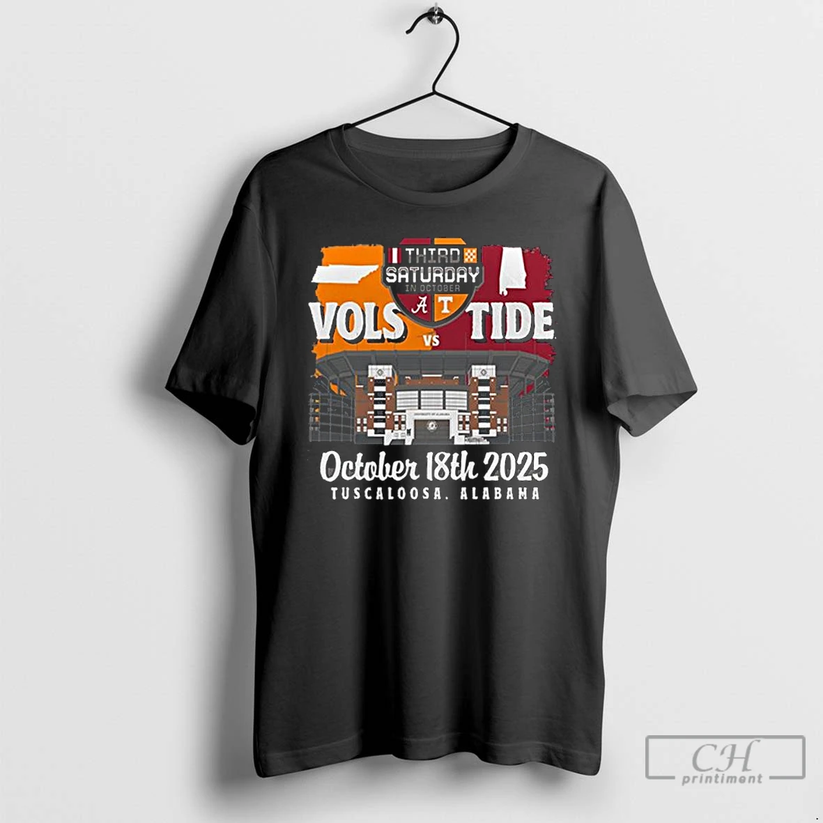 Classic Alabama Third Saturday Stadium Vs Tennessee October 18th 2025 T Shirts Hoodie