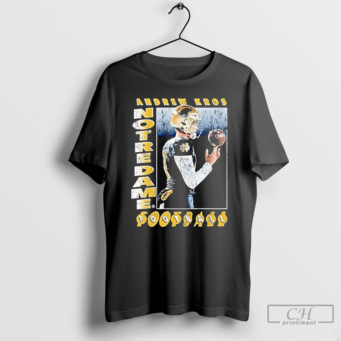 Classic Andrew Kros 90s Graphic Notre Dame T Shirts Hoodie