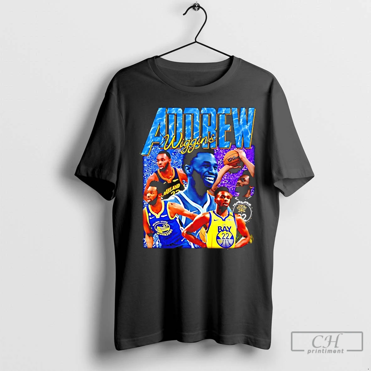Classic Andrew Wiggins Golden State Warriors Picture Collage T Shirt