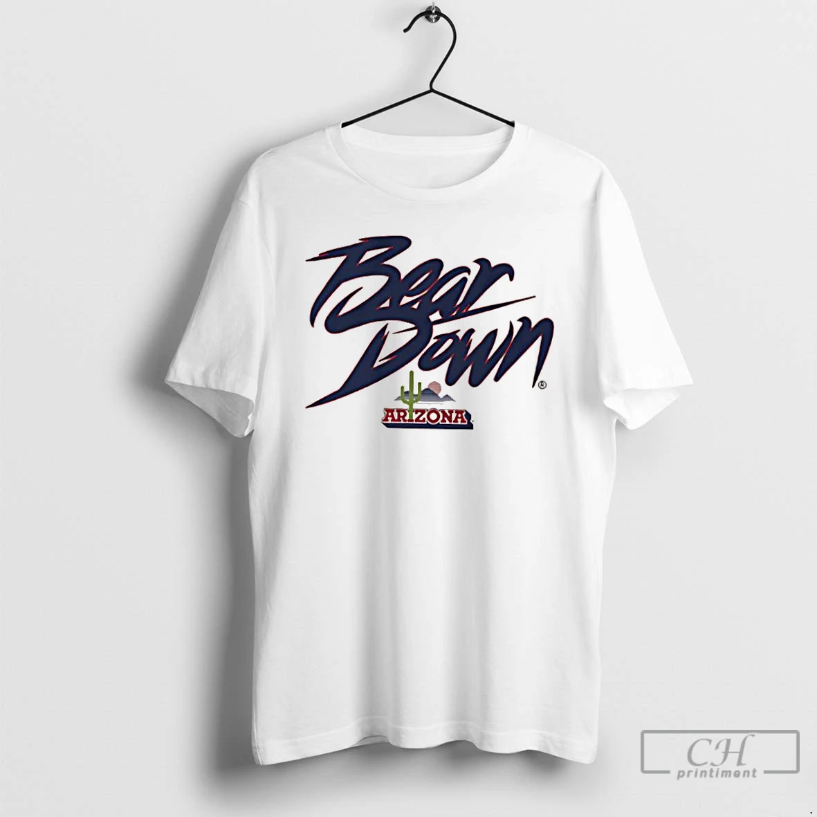 Classic Arizona Wildcats Bear Down Cactus Logo T Shirts Hoodie