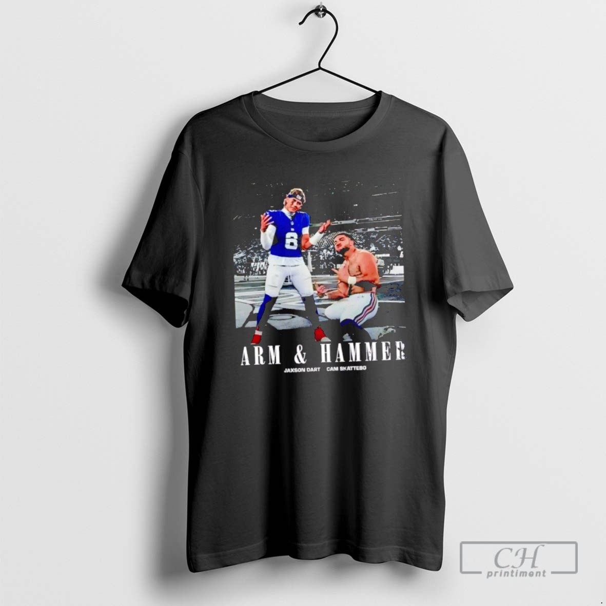 Classic Arm And Hammer Jaxson Dart And Cam Skattebo New York Giants Retro Shirt Sweater Hoodie
