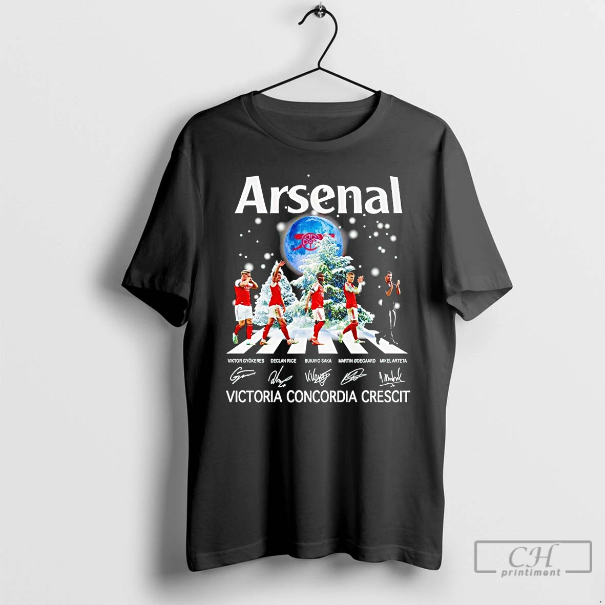 Classic Arsenal Fc Victoria Concordia Crescit Signature Abbey Road T Shirts Hoodie