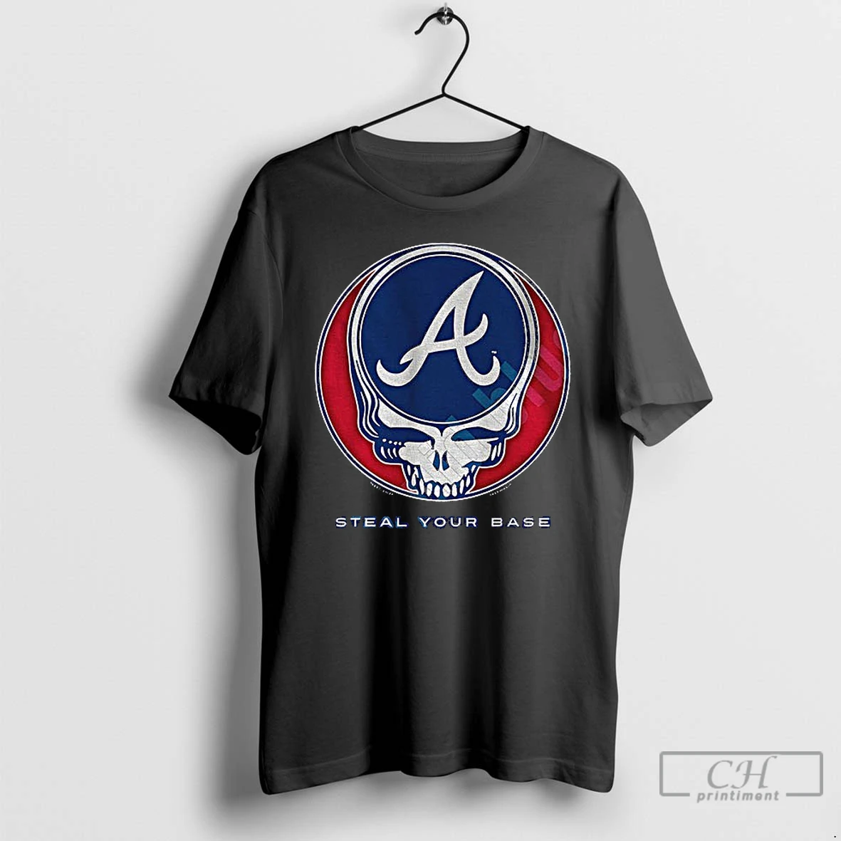 Classic Atlanta Braves Steal Your Base Grateful Dead Skull Mlb T Shirts Hoodie