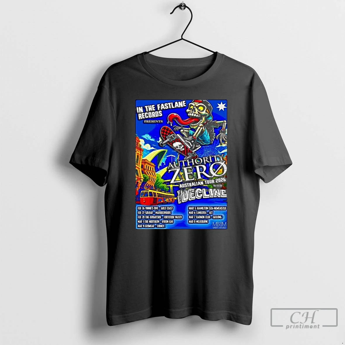 Classic Authority Zero Australian New Tour 2026 Long Sleve T Shirts Hoodie