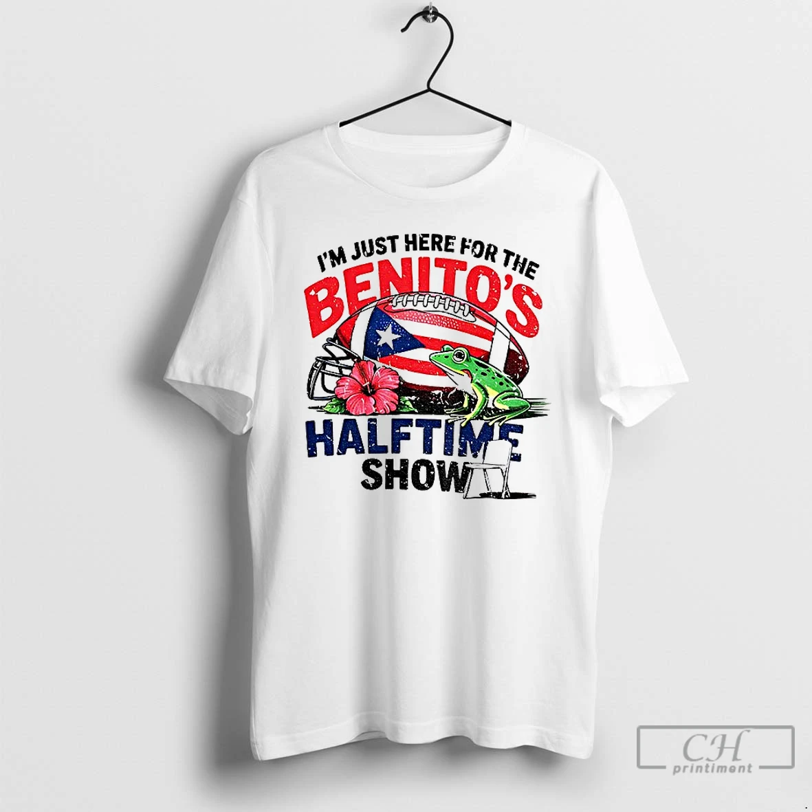 Classic Bad Bunny Bowl Im Just Here For Benito Halftime Show Gameday T Shirts Hoodie