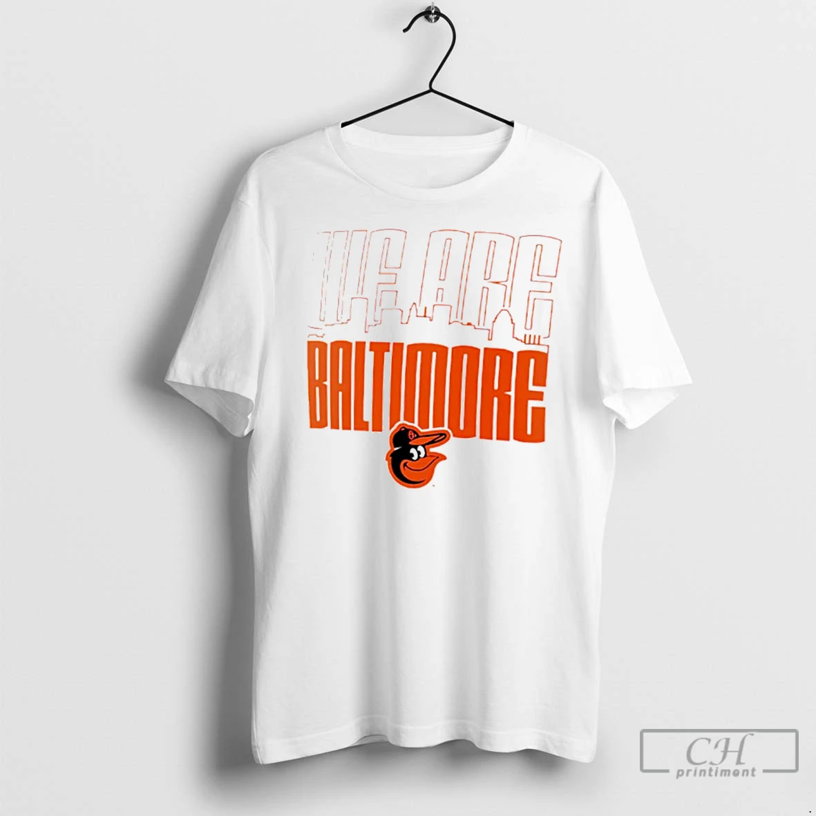Classic Baltimore Orioles We Are Baltimore City Skyline T Shirt