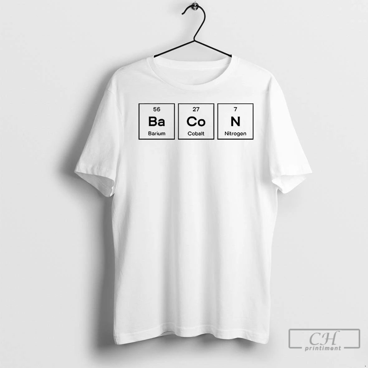 Classic Barium Cobalt Nitrogen Periodic Table Elements Chemistry T Shirt