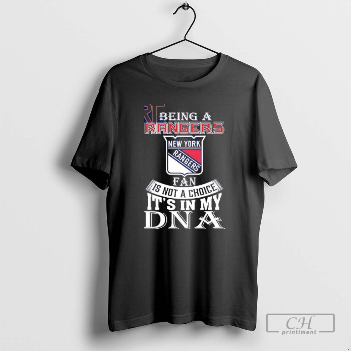 Classic Being A Rangers Fan Is Not A Choice Its In My Dna Shirt Sweater Hoodie