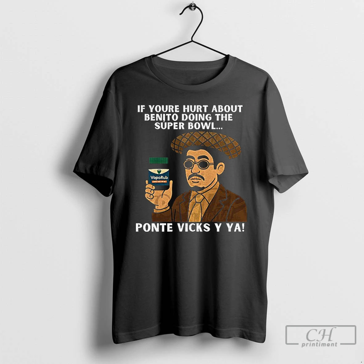Classic Benito Bowl Bad Bunny If Youre Hurt About Benito Doing The Super Bowl Ponte Vicks Y Ya T Shirts Hoodie