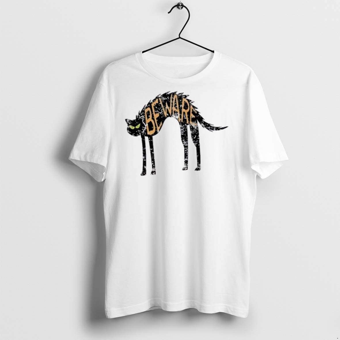 Classic Beware Black Cat Halloween T Shirts