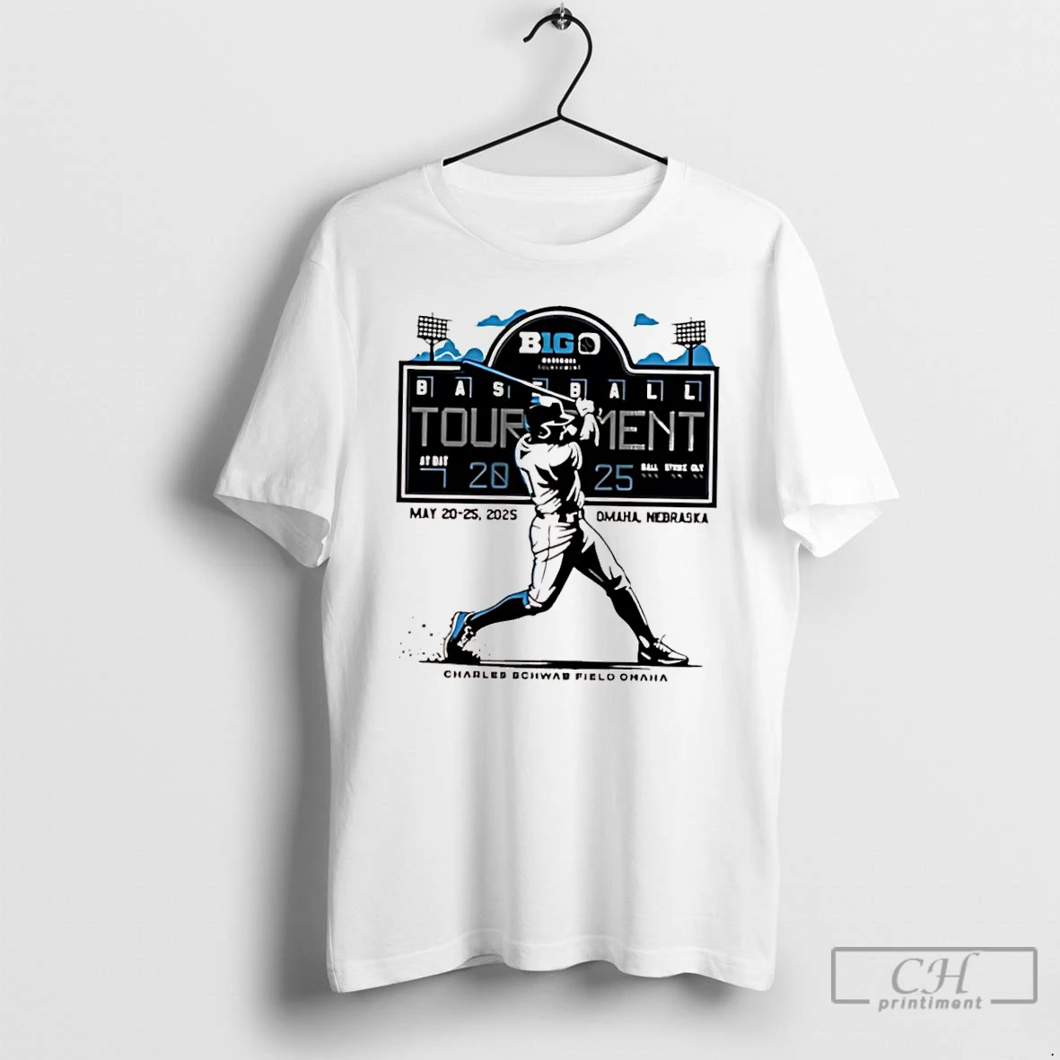 Classic Big Ten Baseball Tournament May 20th 25th 2025 Charles Schwab Field Omaha Nebraska T Shirts Hoodie