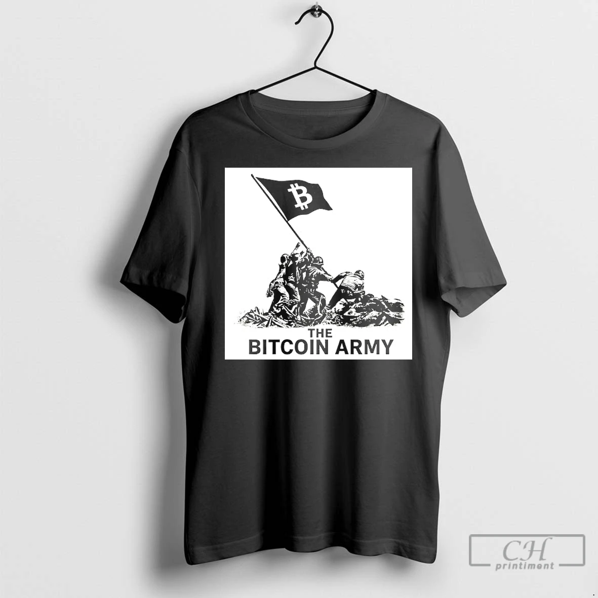 Classic Bitcoin Army Operators Graphic T Shirt