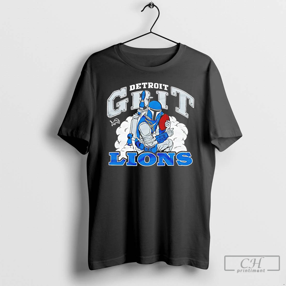Classic Boba Fett Star Wars X Detroit Lions Grit T Shirts Hoodie