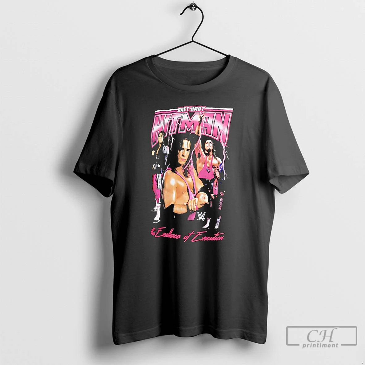 Classic Bret Hart Hitman The Excellence Of Excution T Shirts Hoodie