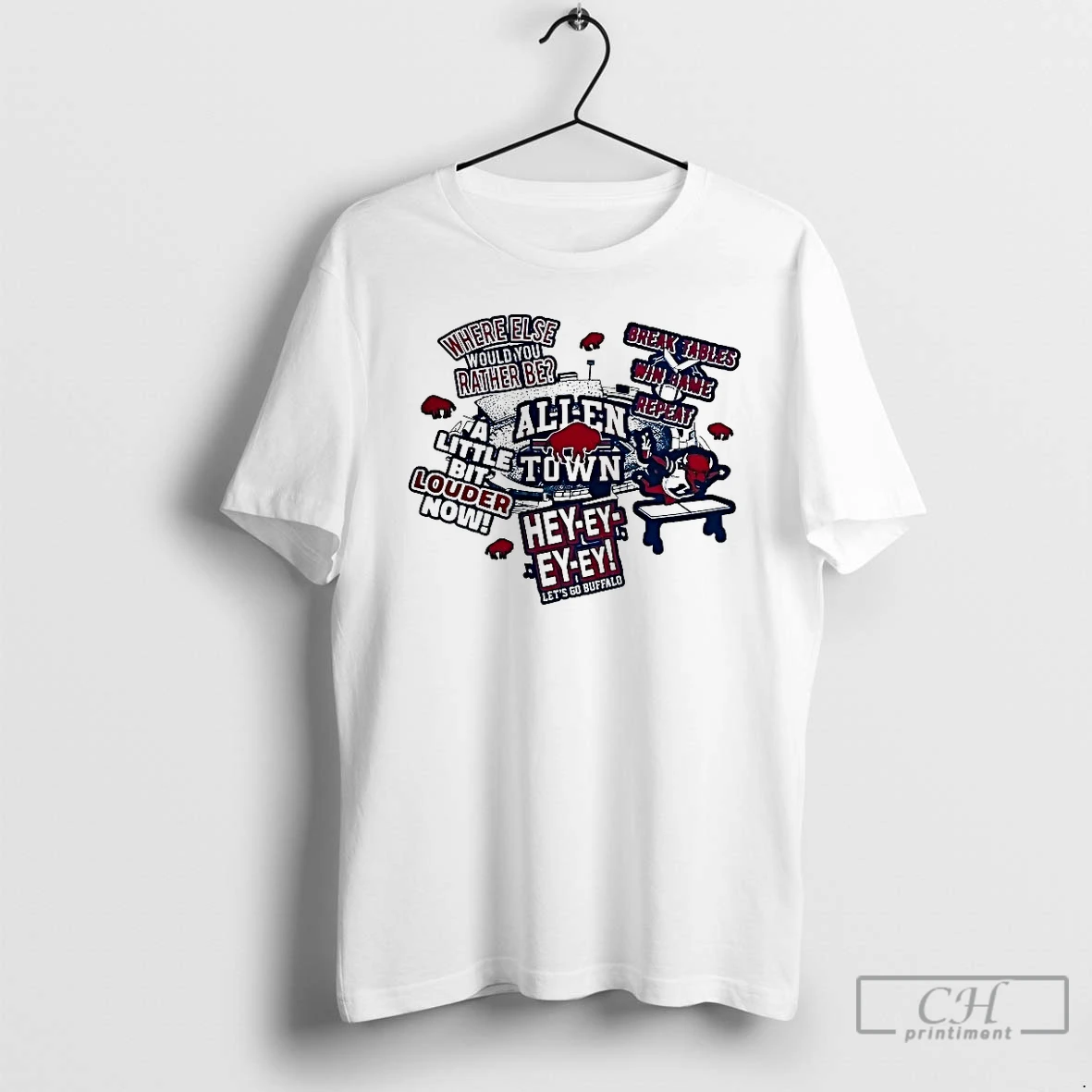 Classic Buffalo Bills Allen Town Where Else Would You Rather Be T Shirts Hoodie