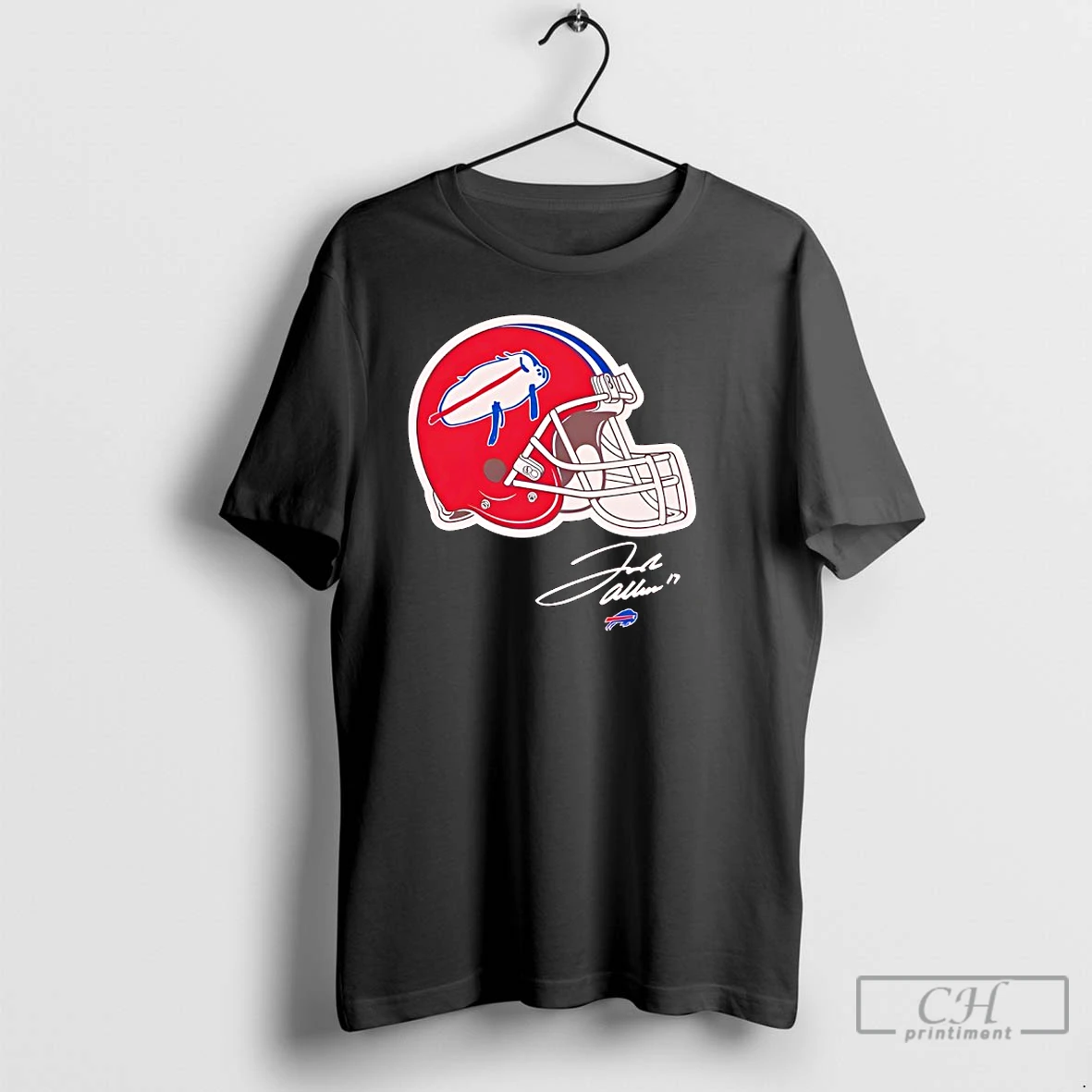 Classic Buffalo Bills New Era Billustration Helmet T Shirts Hoodie