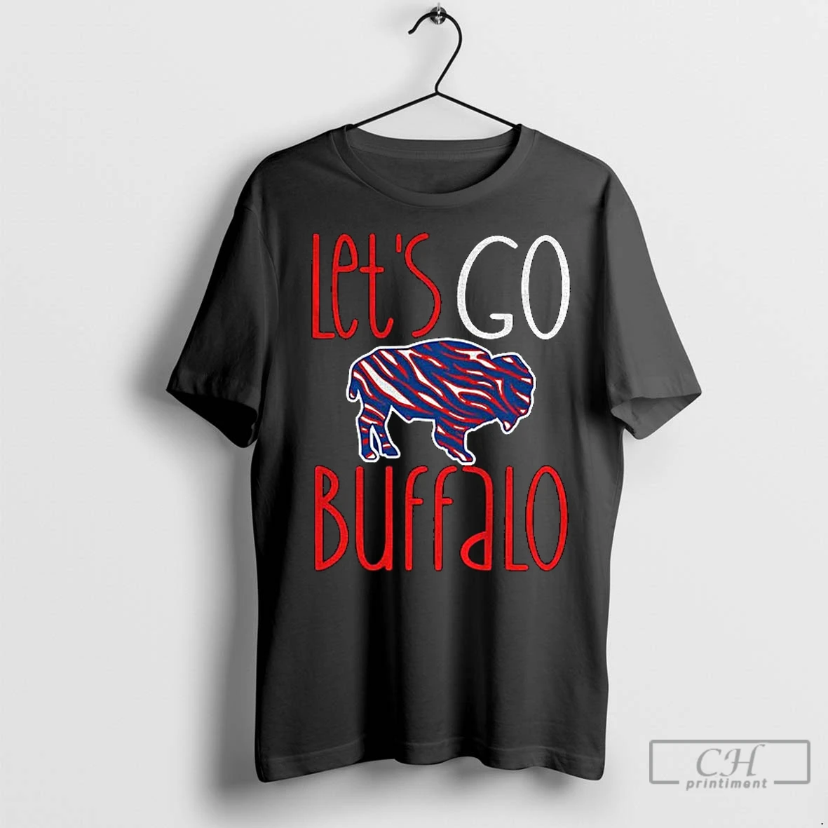 Classic Buffalo Mascot Lets Go Buffalo Bills Football 2025 Gift For Fan T Shirt